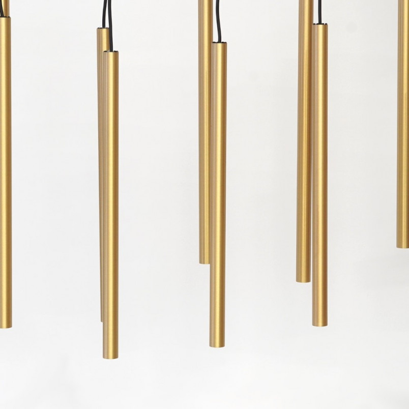 Lampa wisząca Nowodvorski Laser X - Mosiądz i Czarny | Eleganckie oświetlenie