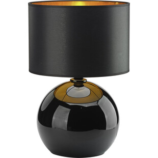 Lampa stołowa szklana czarno-złota Palla | TK Lighting
