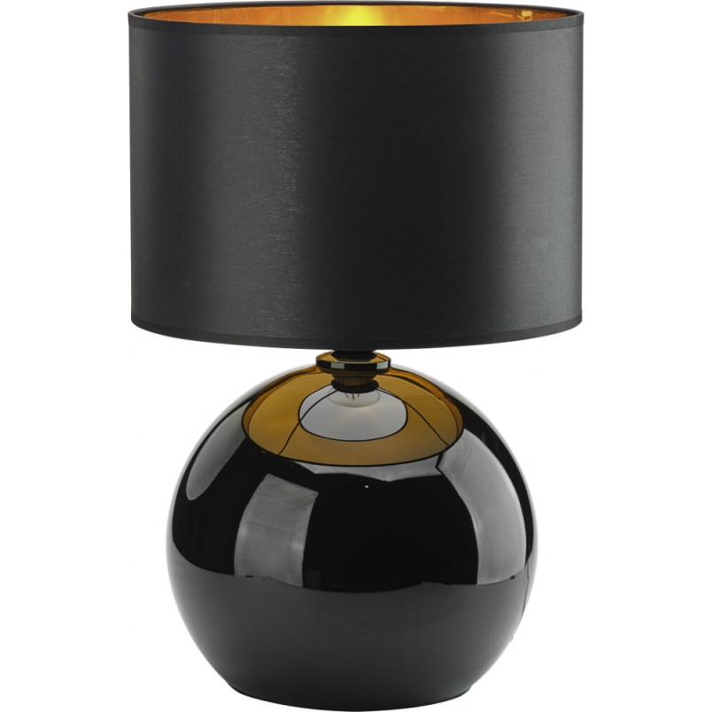 Lampa stołowa szklana czarno-złota Palla | TK Lighting