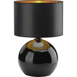 Lampa stołowa szklana czarno-złota Palla | TK Lighting