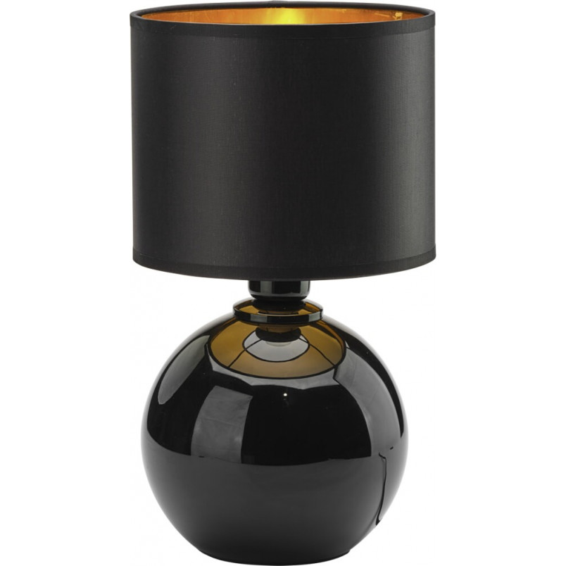 Lampa stołowa szklana czarno-złota TK Lighting | Palla Small