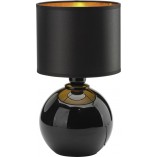 Lampa stołowa szklana czarno-złota TK Lighting | Palla Small