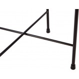 Stolik kawowy industrialny Tre 60cm dąb/czarny | Nordifra