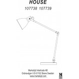 Lampa biurkowa loft House czarna | Markslojd - Kup online