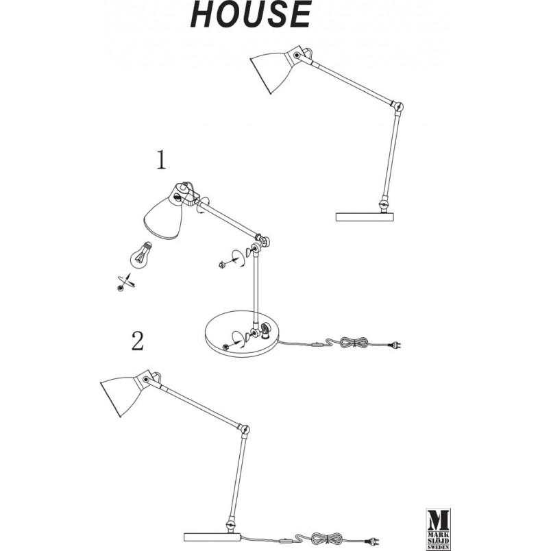 Lampa biurkowa loft House czarna | Markslojd - Kup online