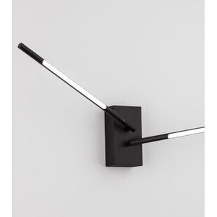 Kinkiet podwójny minimalistyczny Daren LED czarny