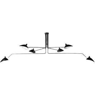 Lampa sufitowa na wysięgnikach Crane VI czarna marki Step Into Design