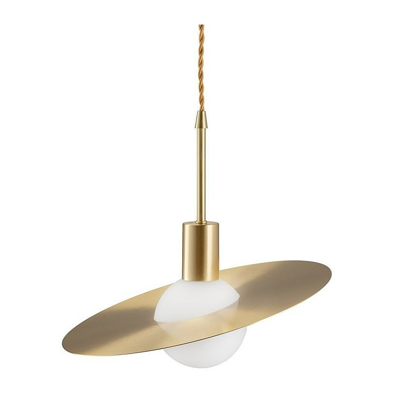 Lampa wisząca glamour Jupiter | Biało-złota | Step Design