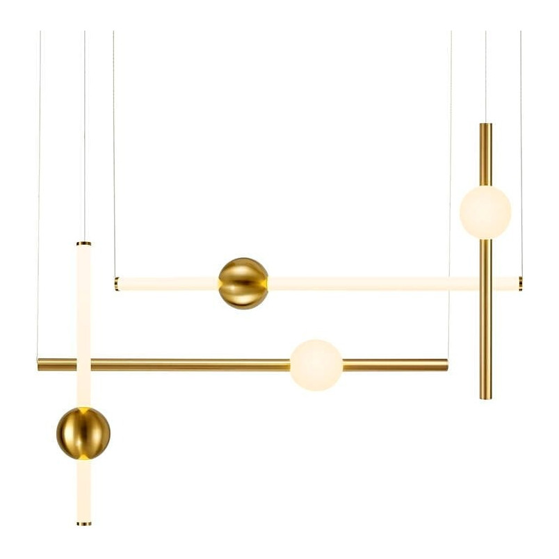 Lampa Glamour Mosiężna LED 110cm | Step Into Design
