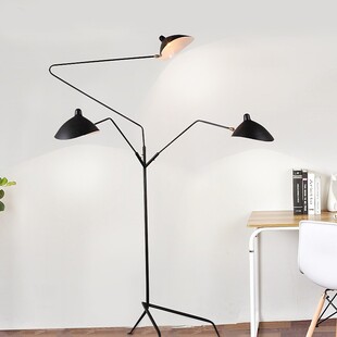 Lampa podłogowa Crane czarna | Step Into Design