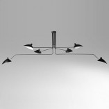 Lampa Sufitowa Crane VI Czarna - Step Into Design | Loftowa