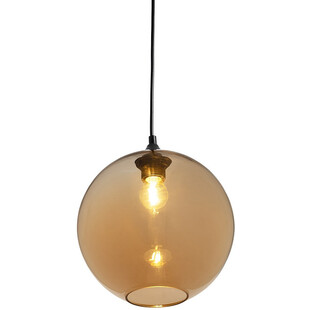 Lampa wisząca Love Bomb - bursztynowa kula | Step In Design