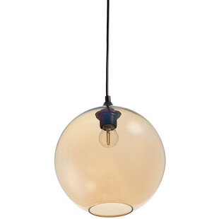 Lampa wisząca Love Bomb - bursztynowa kula | Step In Design