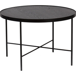 Stolik kawowy Tre 60cm czarny dąb | Nordifra - Elegancki design