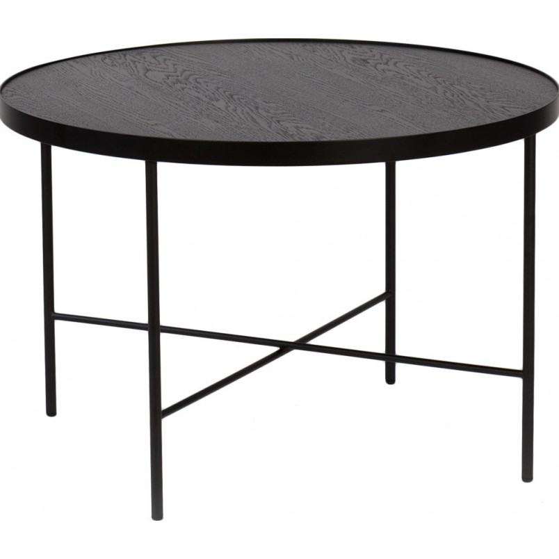 Stolik kawowy Tre 60cm czarny dąb | Nordifra - Elegancki design