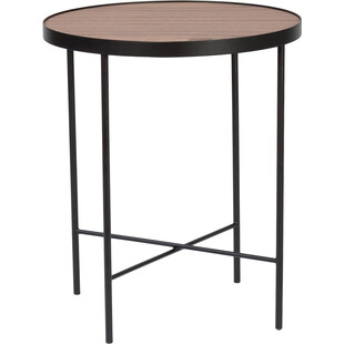 Stolik boczny Tre Nordifra | Okrągły, orzech amerykański - 43cm