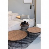 Stolik kawowy okrągły Tre 60cm Nordifra - Elegancki design
