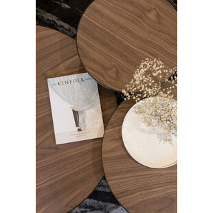 Stolik kawowy okrągły Tre 60cm Nordifra - Elegancki design