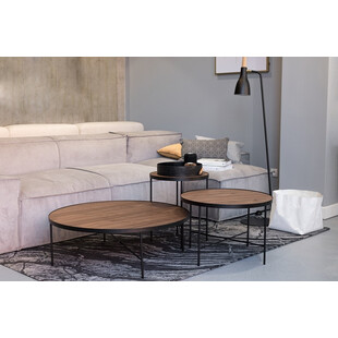 Stolik kawowy Tre 90cm orzech Nordifra | Elegancki design
