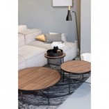 Stolik kawowy Tre 90cm orzech Nordifra | Elegancki design