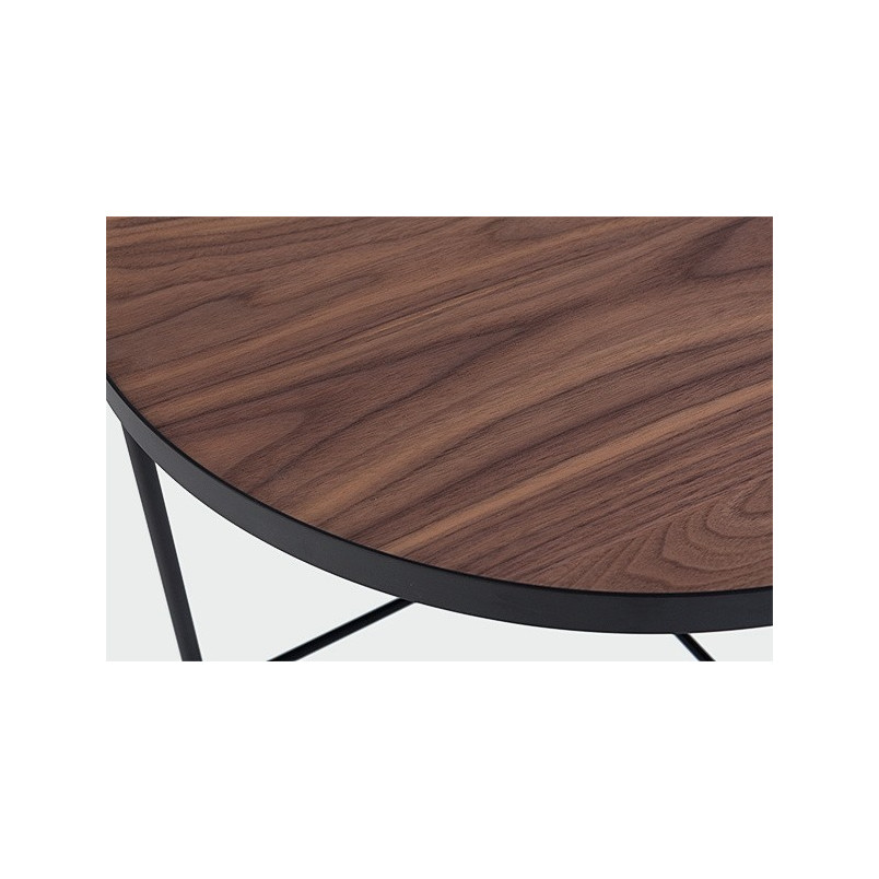 Stolik kawowy Tre 90cm orzech Nordifra | Elegancki design
