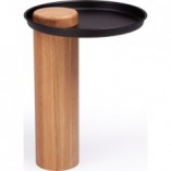 Stolik boczny drewniany Tyk 43cm | Nordifra - Sklep mebli