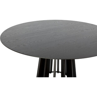 Stół okrągły Nordifra Tavle 120cm - Czarny dąb | Elegancki design