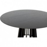 Stół okrągły Nordifra Tavle 120cm - Czarny dąb | Elegancki design