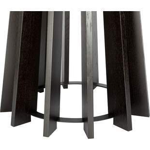 Stół okrągły Nordifra Tavle 120cm - Czarny dąb | Elegancki design
