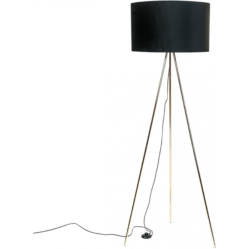 Lampa podłogowa Inga | Czarno-złota, trójnóg | ZumaLine