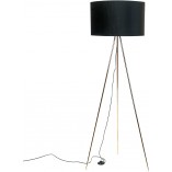 Lampa podłogowa Inga | Czarno-złota, trójnóg | ZumaLine