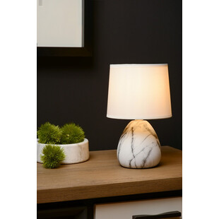 Lampa stołowa Marmo biała | Lucide - Elegancki Design