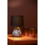 Lampa stołowa czarna Marmo | Lucide - Eleganckie oświetlenie