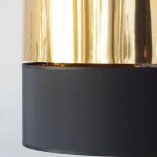 Lampa wisząca glamour Hilton | Złota i czarna | TK Lighting