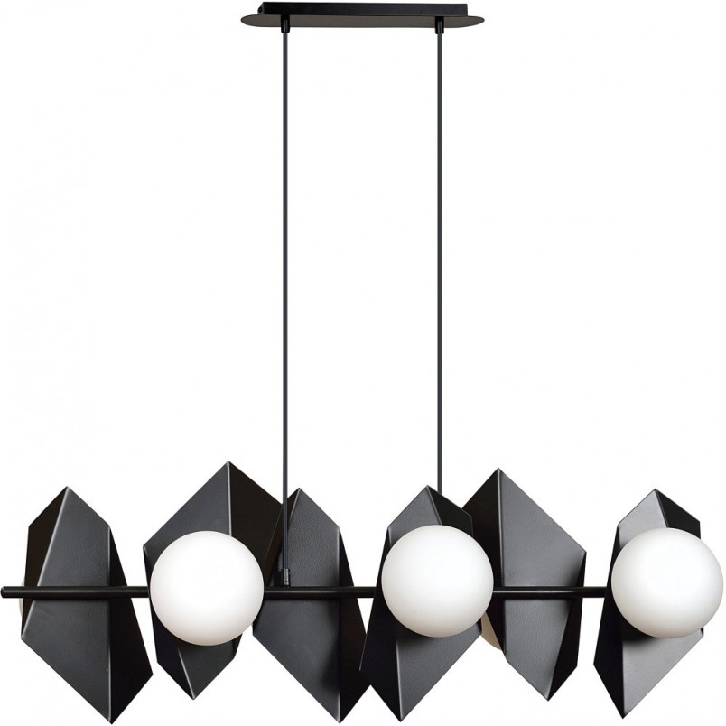 Lampa wisząca Drifton VI | Czarno-biała | Emibig