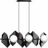 Lampa wisząca Drifton VI | Czarno-biała | Emibig