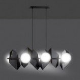 Lampa wisząca Drifton VI | Czarno-biała | Emibig