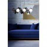Lampa wisząca Drifton VI | Czarno-biała | Emibig