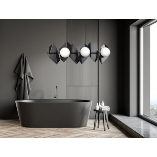 Lampa wisząca Drifton VI | Czarno-biała | Emibig