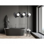 Lampa wisząca Drifton VI | Czarno-biała | Emibig
