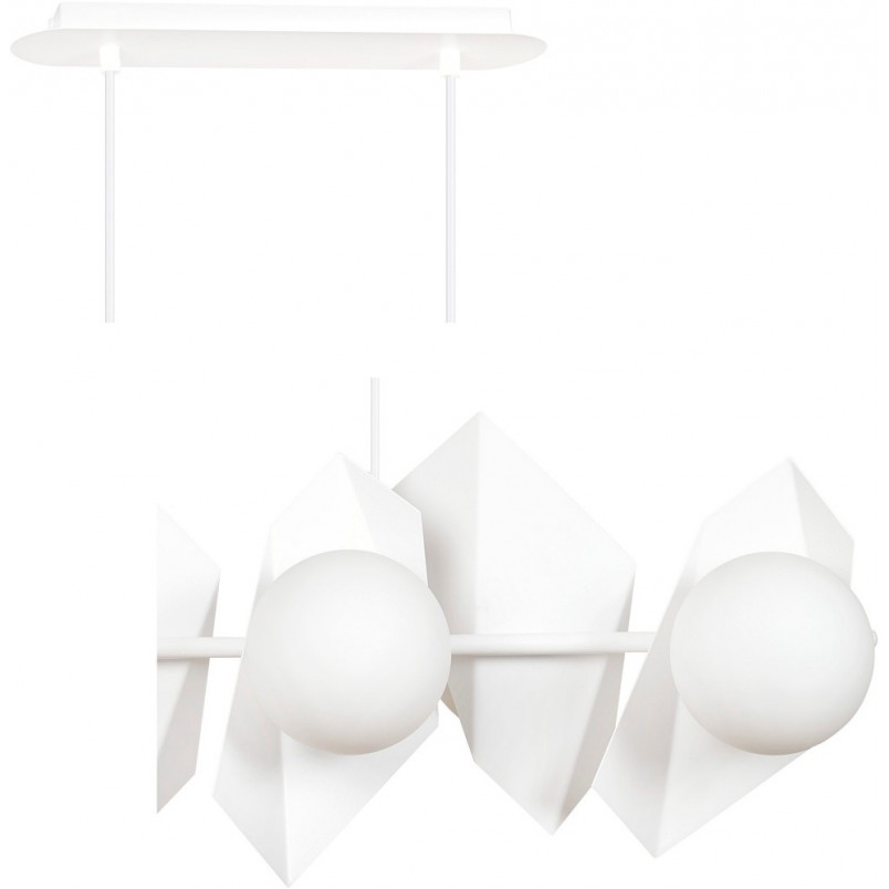 Lampa wisząca Drifton VI biała | Emibig - Nowoczesne oświetlenie