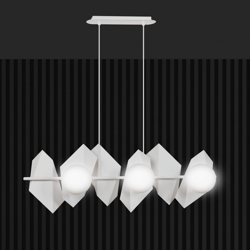 Lampa wisząca Drifton VI biała | Emibig - Nowoczesne oświetlenie