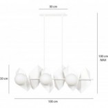 Lampa wisząca Drifton VI biała | Emibig - Nowoczesne oświetlenie