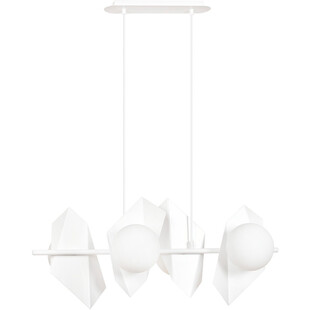Lampa wisząca Drifton IV biała - nowoczesny design | Emibig