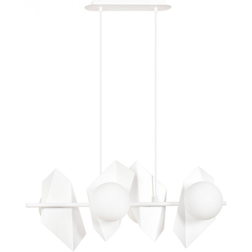 Lampa wisząca Drifton IV biała - nowoczesny design | Emibig