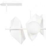 Lampa wisząca Drifton IV biała - nowoczesny design | Emibig