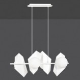 Lampa wisząca Drifton IV biała - nowoczesny design | Emibig