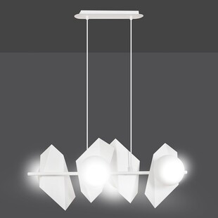 Lampa wisząca Drifton IV biała - nowoczesny design | Emibig