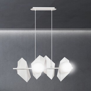 Lampa wisząca Drifton IV biała - nowoczesny design | Emibig
