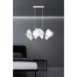 Lampa wisząca Drifton IV biała - nowoczesny design | Emibig